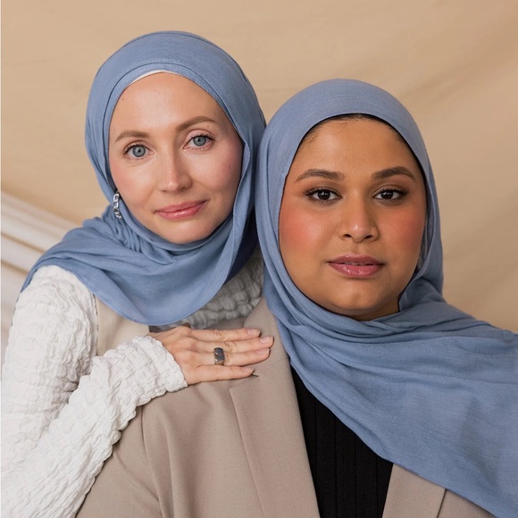 VELA Scarves Hijab - Serenity Blue - NWT - Double Size - Picture 2 of 3